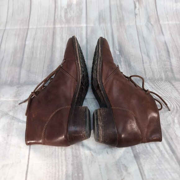 Frye Brown Leather Lace-Up Ankle Boots – Women’s Size 7.5M - Picture 5 of 11